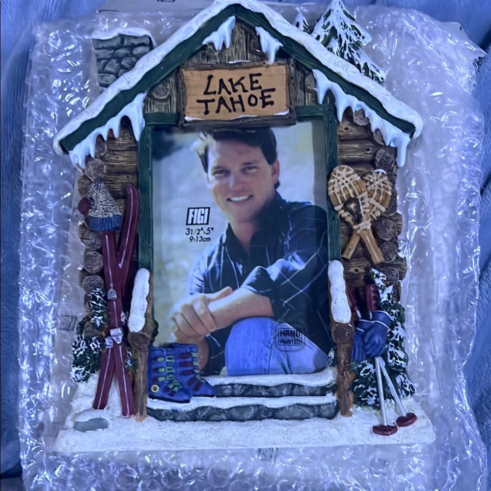 Lake Tahoe Figural Picture Frame